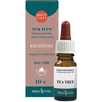 Olio di Tea Tree Erba Vita 10ml - Integratore per vie respiratorie Olio di Tea Tree Erba Vita 10ml - Integratore per vie respiratorie