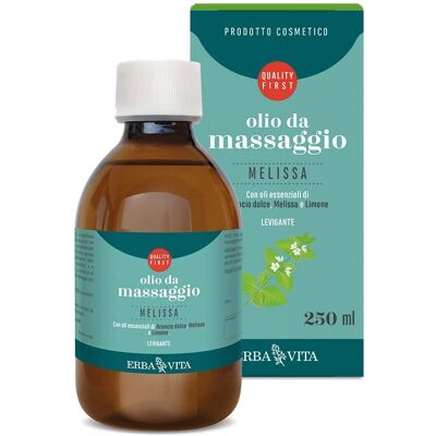 Huile de Massage Melissa Erbavita - Hydratante et Revitalisante - 250ml Huile de Massage Melissa Erbavita - Hydratante et Revitalisante - 250ml