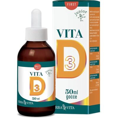 Erba Vita Vita D Gocce Vegano - 50 ml Integratore alimentare Erba Vita Vita D Gocce Vegano - 50 ml Integratore alimentare