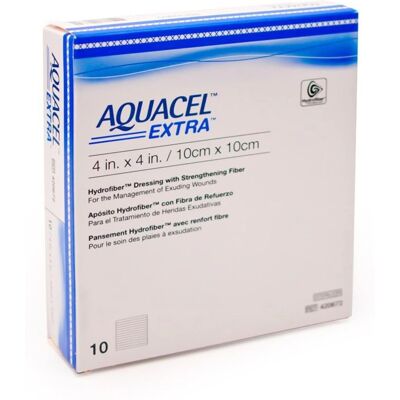 Aquacel Extra 10x10cm Wundverband - Hypoallergen, 10 Stück Aquacel Extra 10x10cm Wundverband - Hypoallergen, 10 Stück