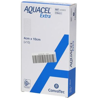 ConvaTec Aquacel Extra Hydrofiber Pansement - Soins des blessures - Publicité ConvaTec Aquacel Extra Hydrofiber Pansement - Soins des blessures - Publicité
