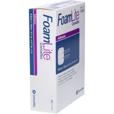 Convatec Foam Lite Sterile Wound Dressing - 5,5x12cm - 10 Stück Convatec Foam Lite Sterile Wound Dressing - 5,5x12cm - 10 Stück
