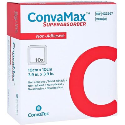 Convatec Italia Srl Convamax Superabsorber - 10x10 cm - Medicazione Convatec Italia Srl Convamax Superabsorber - 10x10 cm - Medicazione