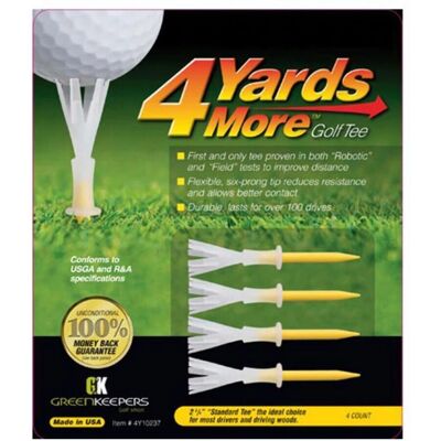 Greenkeepers Model - Yellow Golf Tees - 2 3/4 Inches - Durable & Reusable Greenkeepers Model - Yellow Golf Tees - 2 3/4 Inches - Durable & Reusable