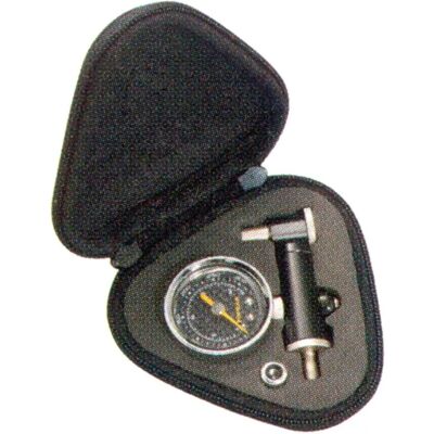 Topeak Shuttle Air Pressure Gauge and Bag - Black - Rotating Gauge Topeak Shuttle Air Pressure Gauge and Bag - Black - Rotating Gauge