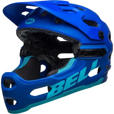 Casque intégral Bell Super 3R MIPS - Bleu Mat 20 - L - Publicité Casque intégral Bell Super 3R MIPS - Bleu Mat 20 - L - Publicité