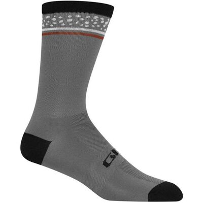Chaussettes de cyclisme Giro High Rise - Gris - Publicité Chaussettes de cyclisme Giro High Rise - Gris - Publicité