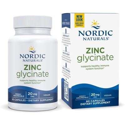 Nordic Naturals Zinc Glycinate 20mg - Supplement Nordic Naturals Zinc Glycinate 20mg - Supplement
