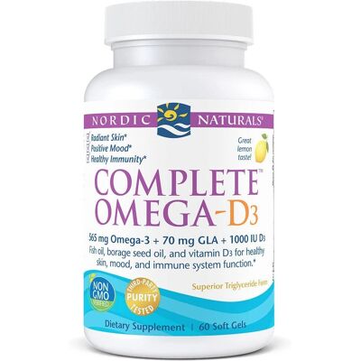 Nordic Naturals Complete Omega-D3 565mg Lemon Softgels - Dietary Supplements Nordic Naturals Complete Omega-D3 565mg Lemon Softgels - Dietary Supplements