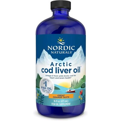 Nordic Naturals Arctic Cod Liver Oil 1060mg Orange - Omega-3 Fish Oil Nordic Naturals Arctic Cod Liver Oil 1060mg Orange - Omega-3 Fish Oil
