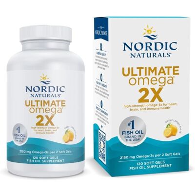 Nordic Naturals Ultimate Omega 2X - 2150mg Zitrone - 120 Softgels Nordic Naturals Ultimate Omega 2X - 2150mg Zitrone - 120 Softgels