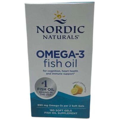 Nordic Naturals Omega-3 Zitronen - 690mg - 180 Weichkapseln Nordic Naturals Omega-3 Zitronen - 690mg - 180 Weichkapseln