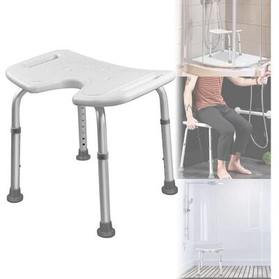 LARS360 - LARS360 - 37-51 cm - Tabouret de douche en forme de U - Publicité LARS360 - LARS360 - 37-51 cm - Tabouret de douche en forme de U - Publicité