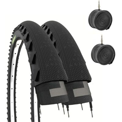 ECOVELO Fahrradreifen - 26 x 1,95, Schwarz - Fahrradreifen ECOVELO Fahrradreifen - 26 x 1,95, Schwarz - Fahrradreifen