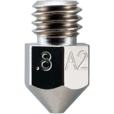 Buse Micro Swiss A2 Acier MK8 - Résistante à l'usure - 0,8mm Buse Micro Swiss A2 Acier MK8 - Résistante à l'usure - 0,8mm