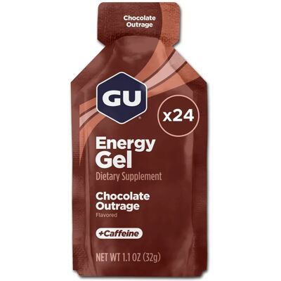 Gels Énergétiques GU - 32g - Chocolate Outrage - Publicité Gels Énergétiques GU - 32g - Chocolate Outrage - Publicité