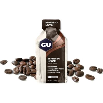 Gel Energetico GU - Gusto Espresso Love - 32g - Per Sport di Resistenza Gel Energetico GU - Gusto Espresso Love - 32g - Per Sport di Resistenza