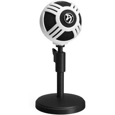 Microphone Arozzi Sfera Blanc - Microphone - Publicité Microphone Arozzi Sfera Blanc - Microphone - Publicité