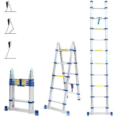 Hoström - STEMPAKT - Aluminio - 3.2 m - Escalera Hoström - STEMPAKT - Aluminio - 3.2 m - Escalera