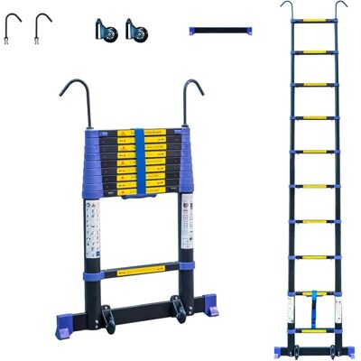 Hoström Modelo TELESCOVA9+ Escalera telescópica aluminio - Profesional 3,8m Hoström Modelo TELESCOVA9+ Escalera telescópica aluminio - Profesional 3,8m