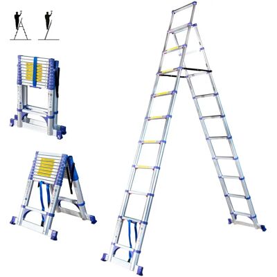 HOSTRÖM - Escalera telescópica 11 peldaños - Hasta 4,7m - Garantía 5 años HOSTRÖM - Escalera telescópica 11 peldaños - Hasta 4,7m - Garantía 5 años