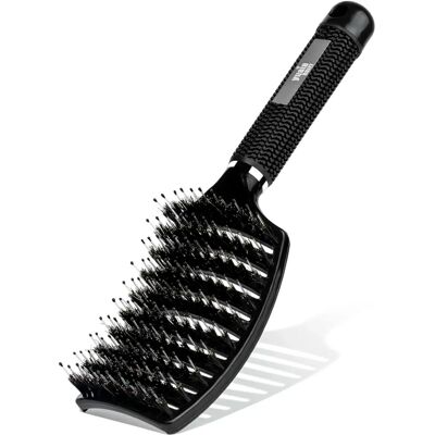 Yuaia Haircare - Gebogener Paddle Brush - Wildschweinborsten für alle Haartypen Yuaia Haircare - Gebogener Paddle Brush - Wildschweinborsten für alle Haartypen