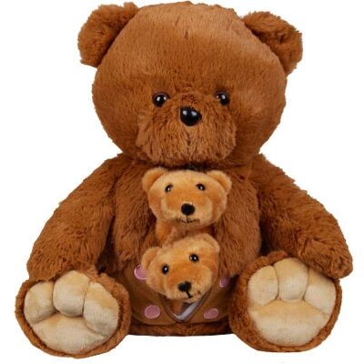 Mamanimals Ours marron 27cm Jouet en peluche - Peluche - Publicité Mamanimals Ours marron 27cm Jouet en peluche - Peluche - Publicité