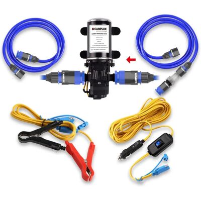 Bomba de água de alta pressão Camplux PP-3206 - 6L/min, sistema de água quente a gás Bomba de água de alta pressão Camplux PP-3206 - 6L/min, sistema de água quente a gás