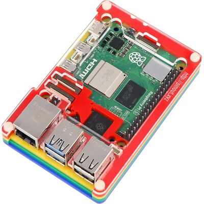 Pimoroni - Pibow - Raspberry Pi 5 - Mehrfarbig - Case Pimoroni - Pibow - Raspberry Pi 5 - Mehrfarbig - Case