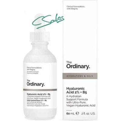 The Ordinary Acide Hyaluronique 2% + B5 Sérum Hydratant - Publicité The Ordinary Acide Hyaluronique 2% + B5 Sérum Hydratant - Publicité