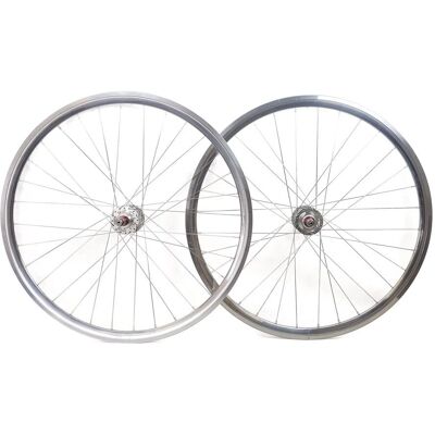 Ensemble de Roues Santafixie 30mm Argent - Vélos - Publicité Ensemble de Roues Santafixie 30mm Argent - Vélos - Publicité
