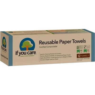 If You Care Reusable Paper Towels - 12 units If You Care Reusable Paper Towels - 12 units