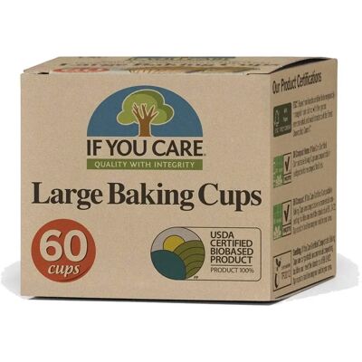 If You Care Large Baking Cups - Unbleached, Chlorine-Free, 60 Pack - Baking Cups If You Care Large Baking Cups - Unbleached, Chlorine-Free, 60 Pack - Baking Cups