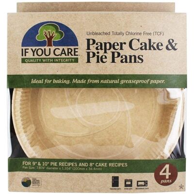 Molde de papel para hornear ecológico 20cm - 4 unidades Molde de papel para hornear ecológico 20cm - 4 unidades