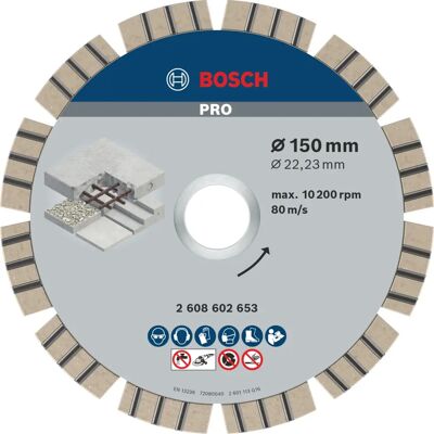 Bosch - 2608602653 - 150mm - 22.23mm - Diamantscheibe Bosch - 2608602653 - 150mm - 22.23mm - Diamantscheibe
