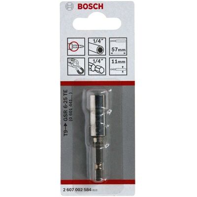 Bosch - Professional 2607002584 - Universeel bithouder T9 - 57x11mm - Grijs Bosch - Professional 2607002584 - Universeel bithouder T9 - 57x11mm - Grijs