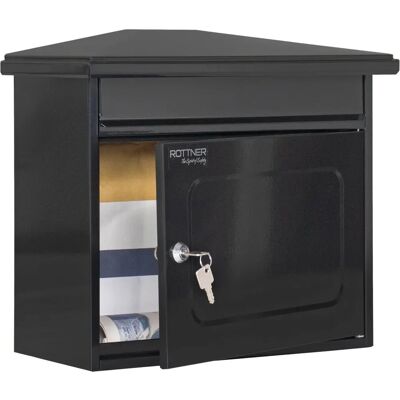 Rottner Modèle T00178 - Boîte aux Lettres en Acier Grande avec Serrure Rottner Modèle T00178 - Boîte aux Lettres en Acier Grande avec Serrure