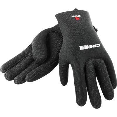 Cressi Neoprenhandschuhe - Hochdehnbar, Schwarz/Rot Logo - Neoprenhandschuhe Cressi Neoprenhandschuhe - Hochdehnbar, Schwarz/Rot Logo - Neoprenhandschuhe