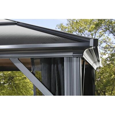 SOJAG Castel 10x12 Pavillon - Aluminium, Braun, Wetterfest SOJAG Castel 10x12 Pavillon - Aluminium, Braun, Wetterfest