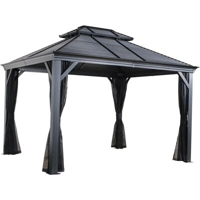 SOJAG Mykonos Pavillon - Aluminium, Stahldach, 291cm SOJAG Mykonos Pavillon - Aluminium, Stahldach, 291cm