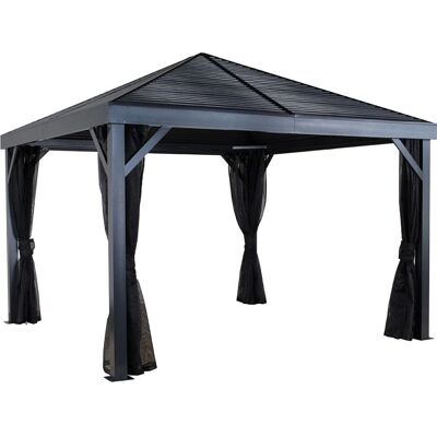 SOJAG South Beach 12x12 Pavillon - Premium Aluminium, Gekalktes Stahl-Dach, Wetterfest SOJAG South Beach 12x12 Pavillon - Premium Aluminium, Gekalktes Stahl-Dach, Wetterfest