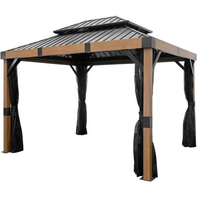 SOJAG Fontana 10x12 Holz Pavillon - Gartenschirm SOJAG Fontana 10x12 Holz Pavillon - Gartenschirm