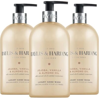 Baylis & Harding - Mains Jojoba Vanille Huile Amande - 500 ml - Publicité Baylis & Harding - Mains Jojoba Vanille Huile Amande - 500 ml - Publicité