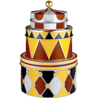 Alessi Model MW31S3 Storage Box Set - Metal, Multi-Colour Alessi Model MW31S3 Storage Box Set - Metal, Multi-Colour