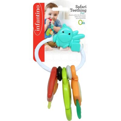 Infantino 304893-01 Viel Texturen Safari Beißring - Zahnungsspielzeug Infantino 304893-01 Viel Texturen Safari Beißring - Zahnungsspielzeug