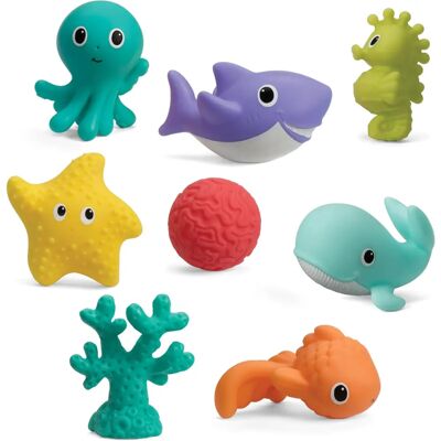 Infantino Set de Juguetes de Baño Animales Marinos - Juguete de Baño Infantino Set de Juguetes de Baño Animales Marinos - Juguete de Baño