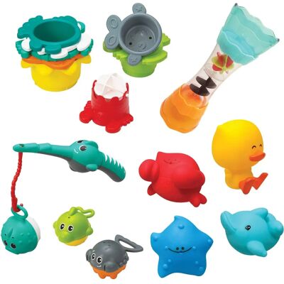 Infantino Splish Splash Fürdetti Játék Szett - 17 Részes Infantino Splish Splash Fürdetti Játék Szett - 17 Részes