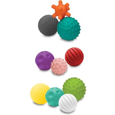Balles sensorielles multicolores Infantino - Jouet de développement sensoriel - Publicité Balles sensorielles multicolores Infantino - Jouet de développement sensoriel - Publicité