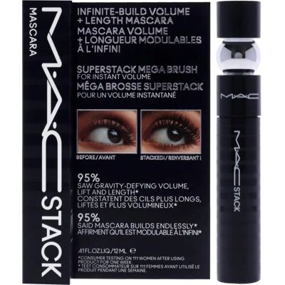 MAC Cosmetics MACStack Máscara Preta - Volume, Comprimento, 12ml MAC Cosmetics MACStack Máscara Preta - Volume, Comprimento, 12ml