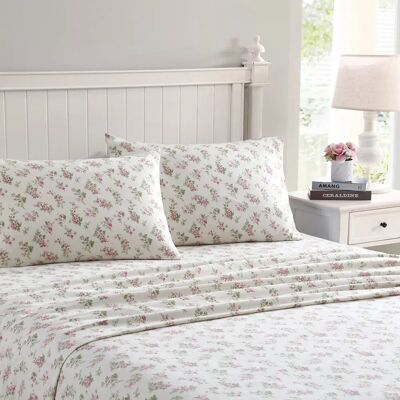 Conjunto de sábanas de franela Laura Ashley Audrey - Cama doble Conjunto de sábanas de franela Laura Ashley Audrey - Cama doble